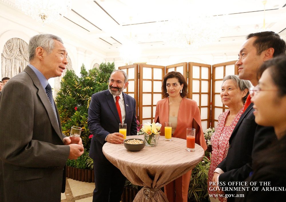 Սինգապուրի վարչապետի անունից ի պատիվ Նիկոլ Փաշինյանի և Աննա Հակոբյանի տրվել է պաշտոնական ճաշ