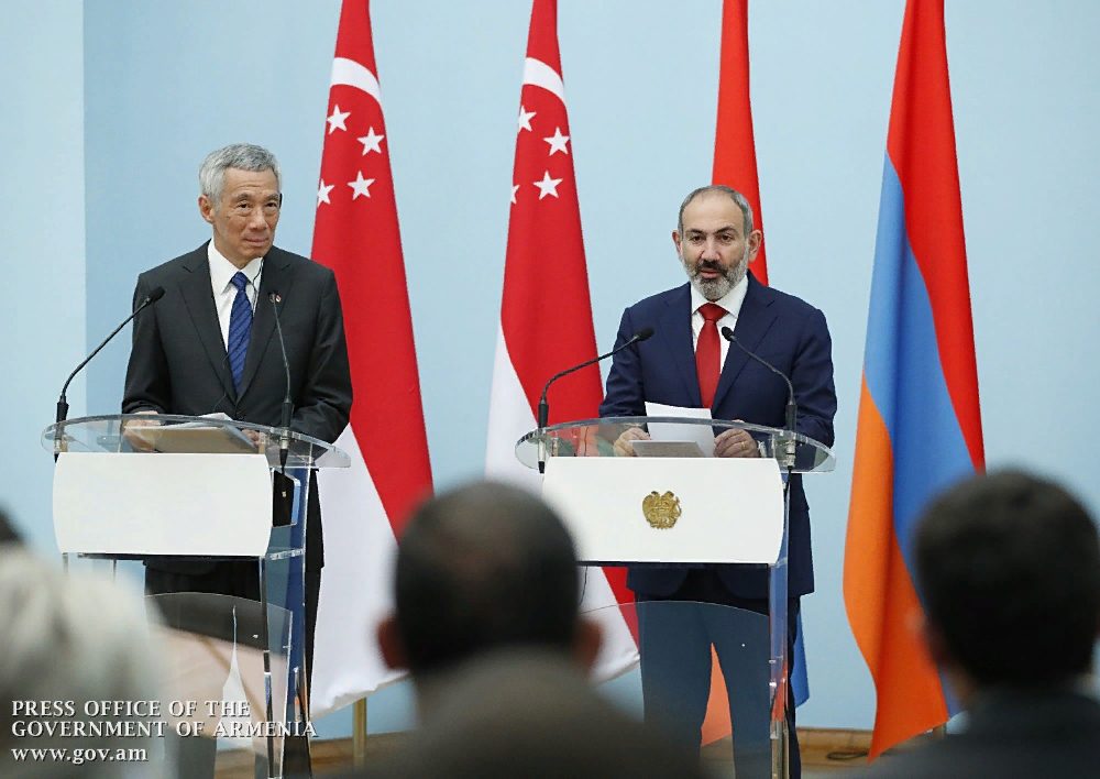 Երևանում տեղի է ունեցել Հայաստանի և Սինգապուրի վարչապետերի մամուլի համատեղ ասուլիսը․ Տեսանյութ
