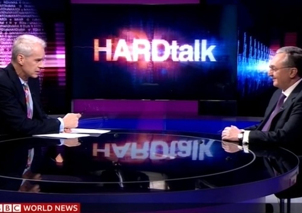 ԱԳ նախարար Զոհրաբ Մնացականյանի հարցազրույցը BBC լրատվական ծառայության Hard Talk հաղորդմանը